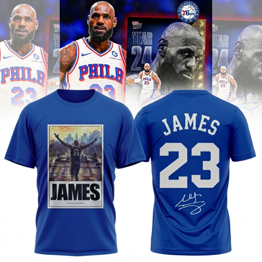 .,LeBron James Philadelphia 76ers Limited Edition Signature – Shirt