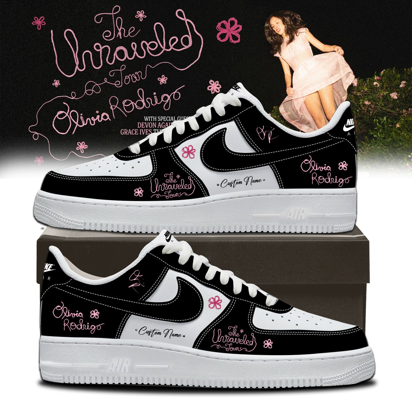 Olivia Rodrigo The Unraveled Tour signed Shoes 2
