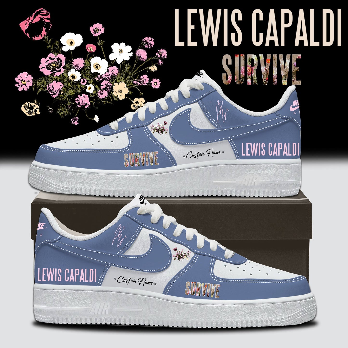 .Lewis Capaldi Tour 2026 – AF1 Shoes