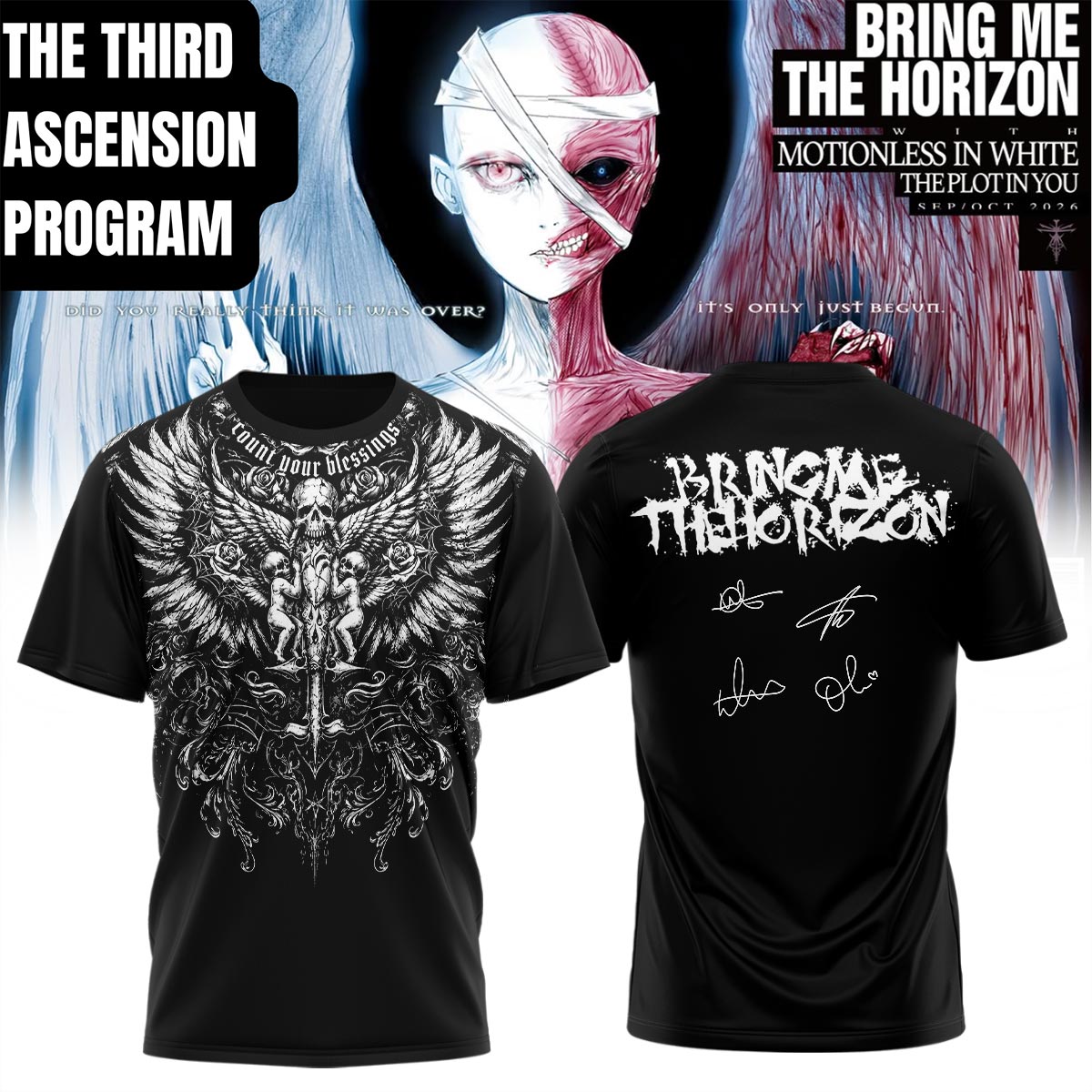 Bring Me The Horizon “The Third Ascension Program 2026” Signature Limited Edition – Tshirt