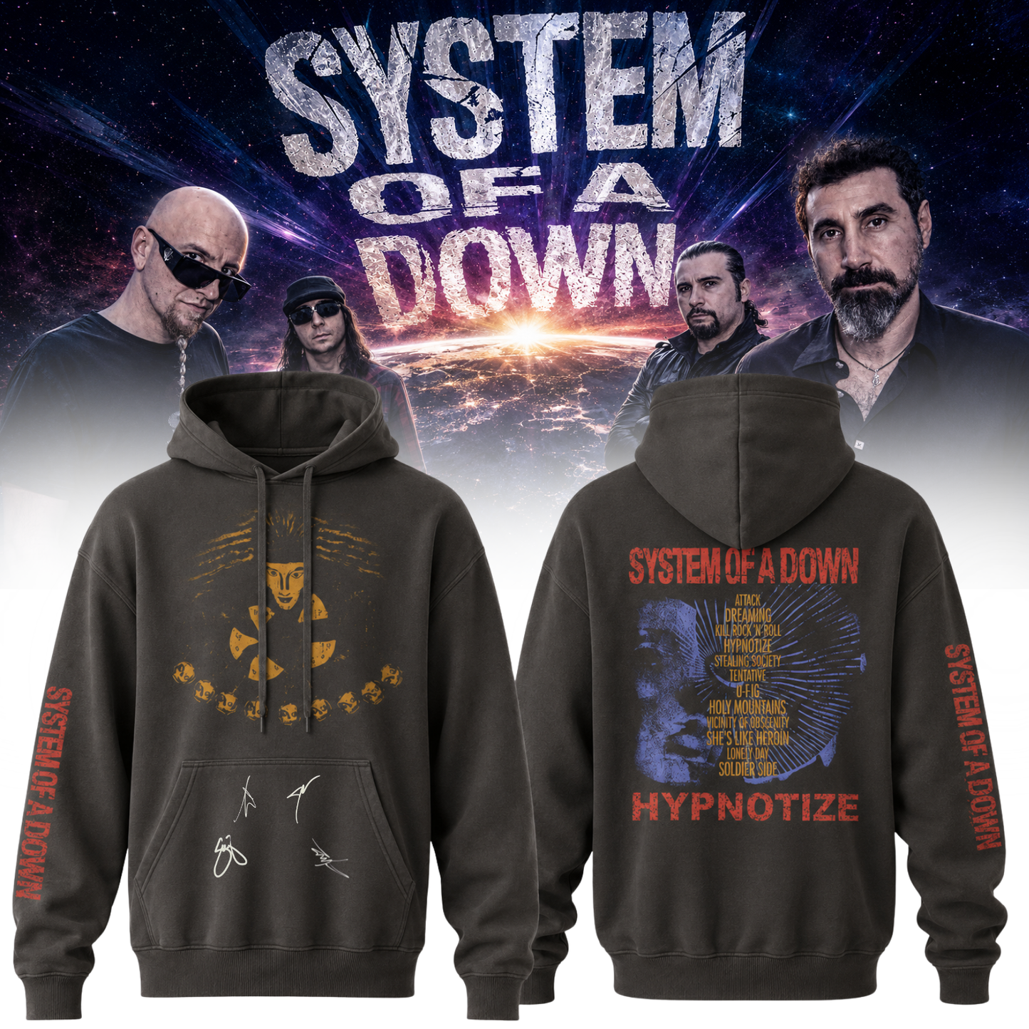 System of a Down “Europe / UK Stadium Tour 2026” Signature Limited Edition – Hoodie