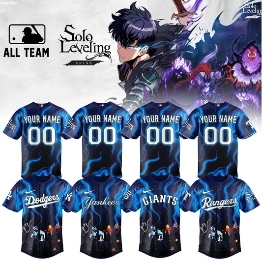 MLB ALL TEAMS x Solo Leveling Limited Jersey (Custom Name & Number)
