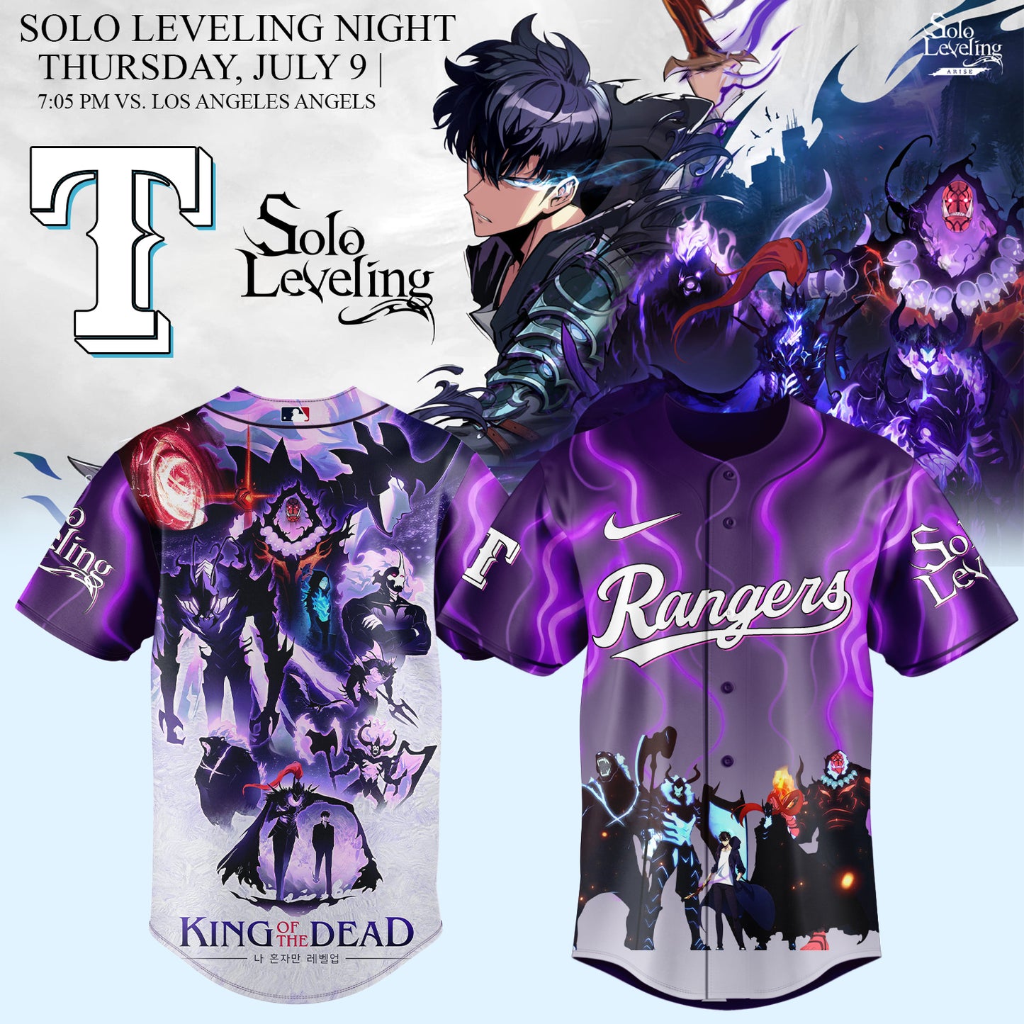 MLB ALL TEAMS x Solo Leveling Limited Jersey 2