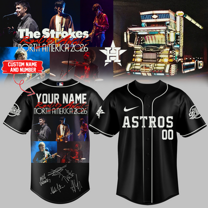 ,,MLB X The Strokes ”Reality Awaits North America 2026” Limited Edition Signature – Jersey 2 (Custom Name&Number)