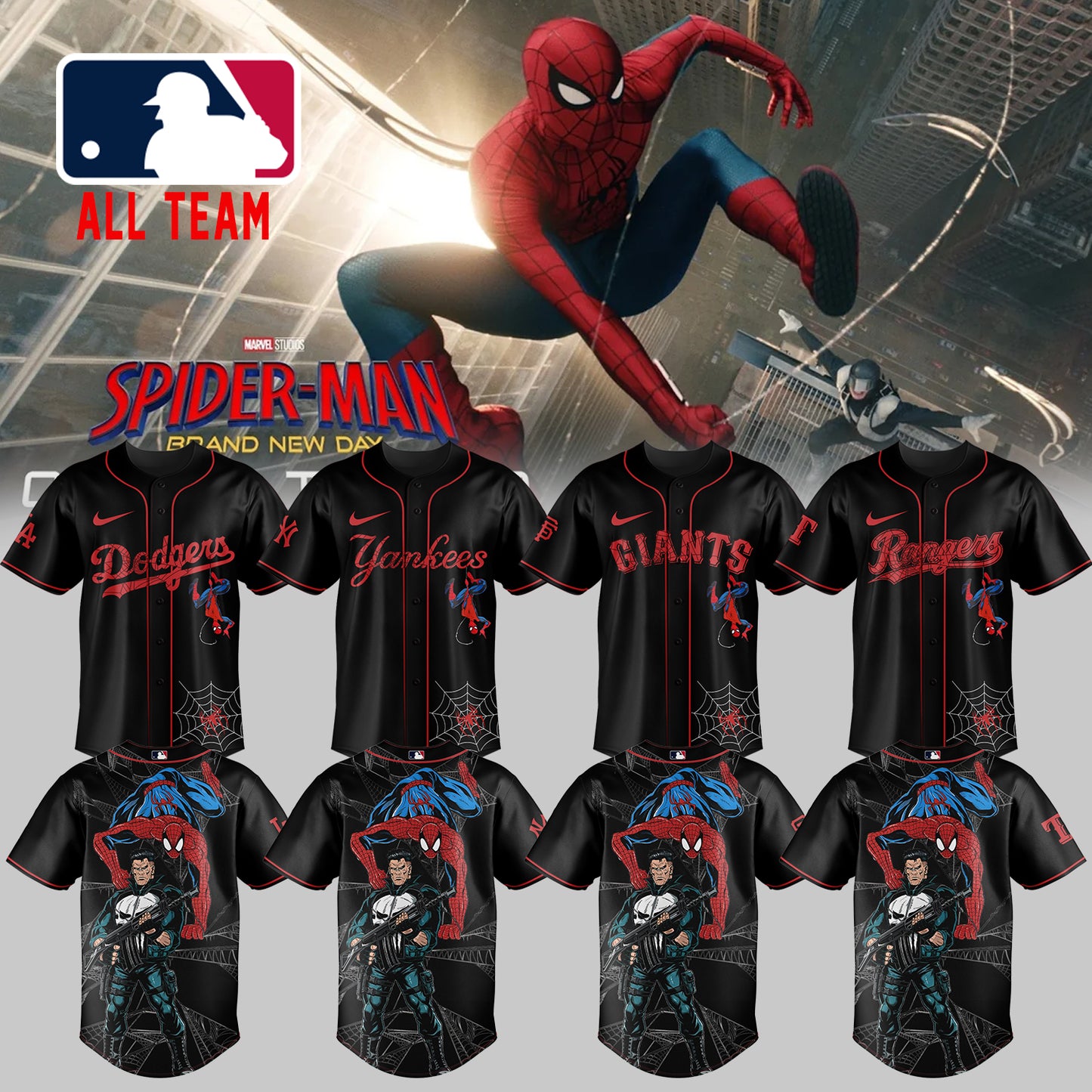 MLB ALL TEAM x Spider Man: Brand New Day Jersey