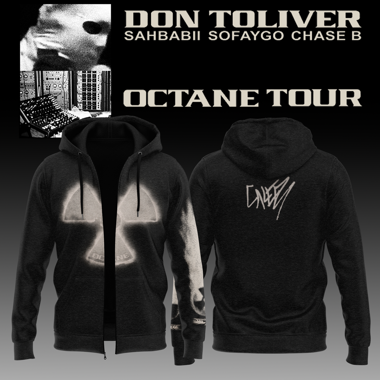 Don Toliver Octane Tour signed ZipHoodie