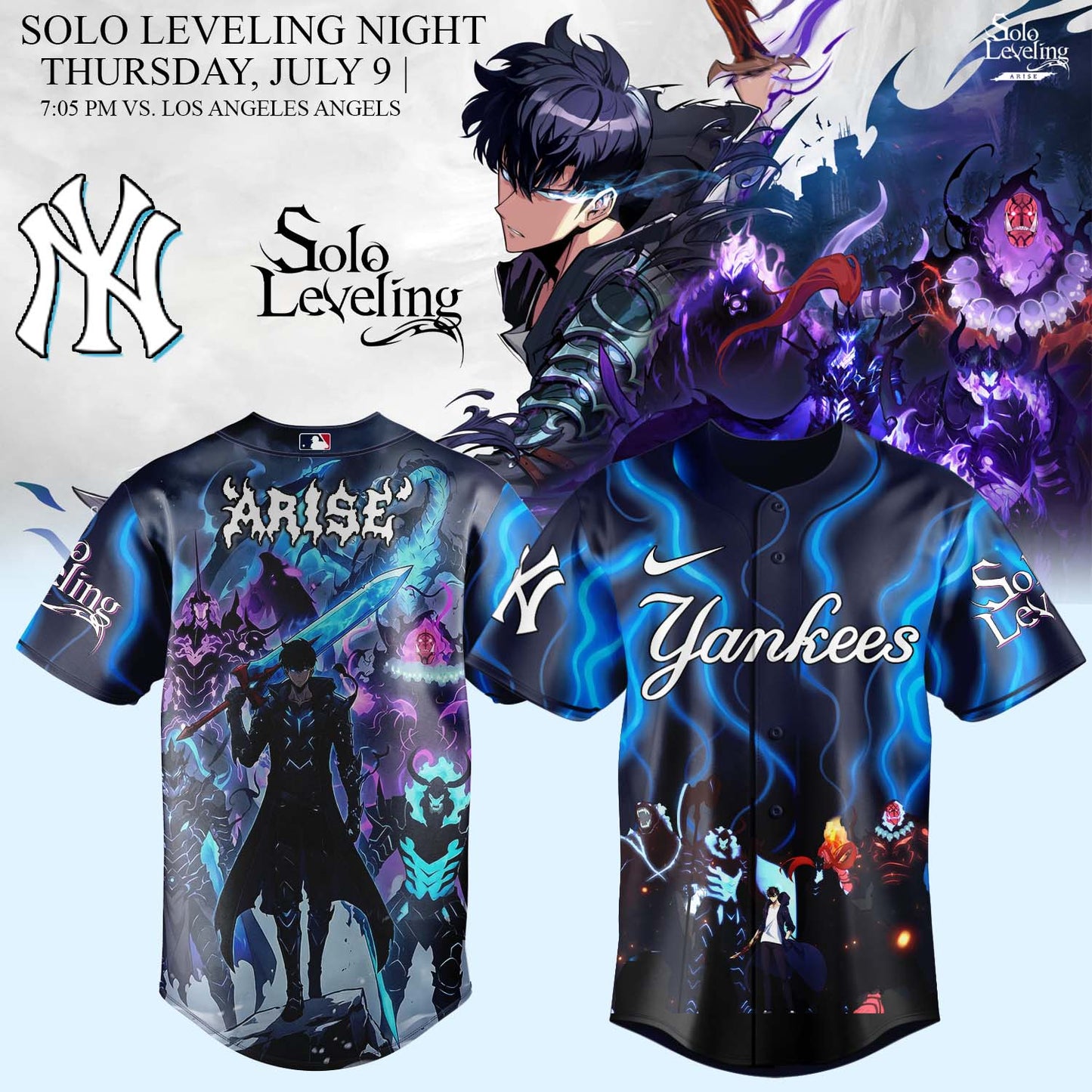 MLB ALL TEAMS x Solo Leveling Limited Jersey 2