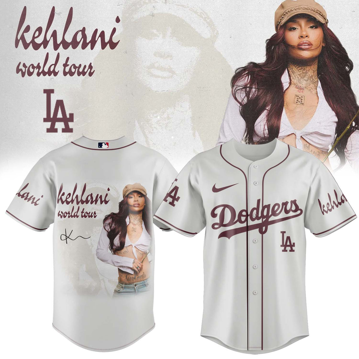 ,MLB X Kehlani World Tour Limited Edition Signature – Jersey 1