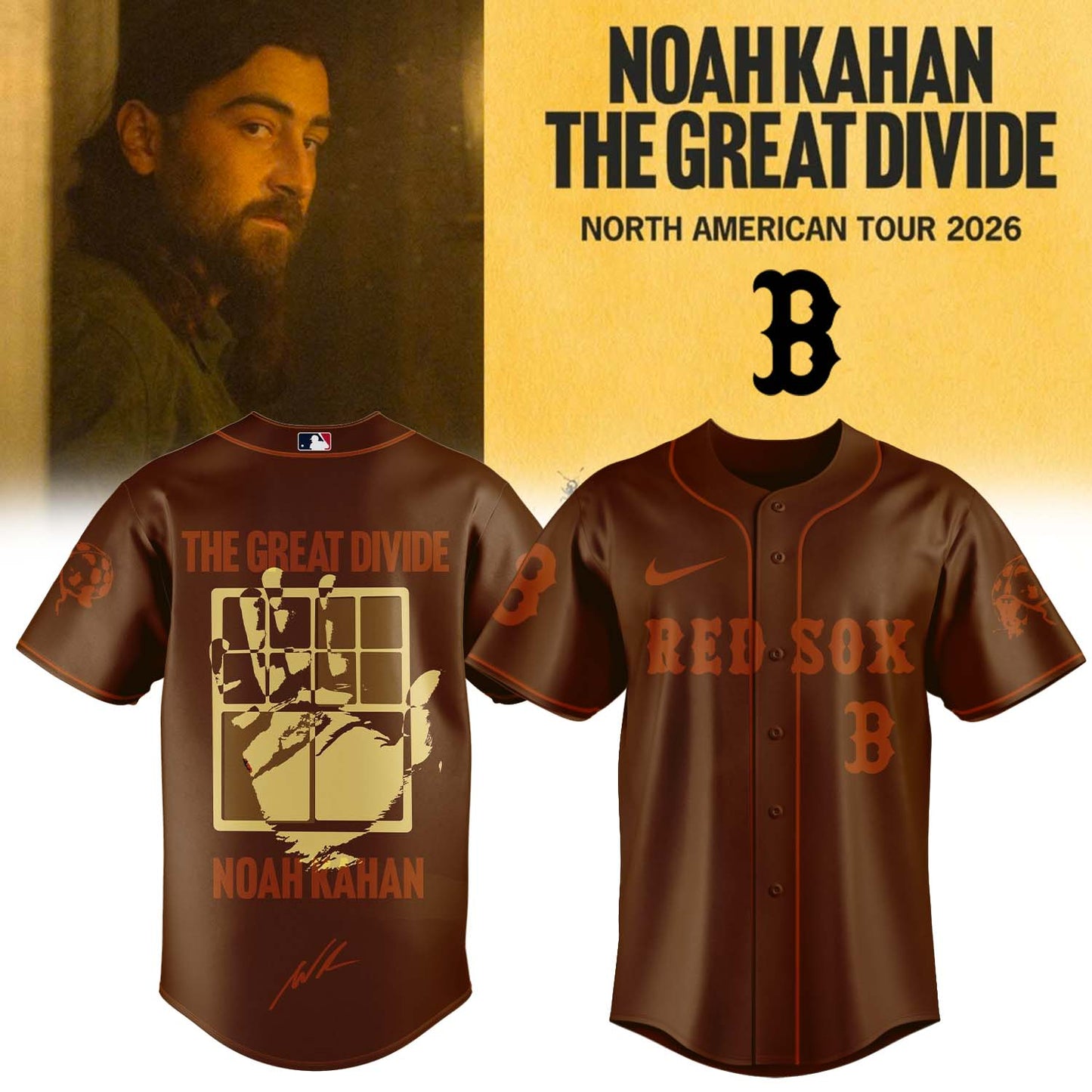 ,,MLB X Noah Kahan The Great Divide Tour Limited Edition Signature – Jersey 4