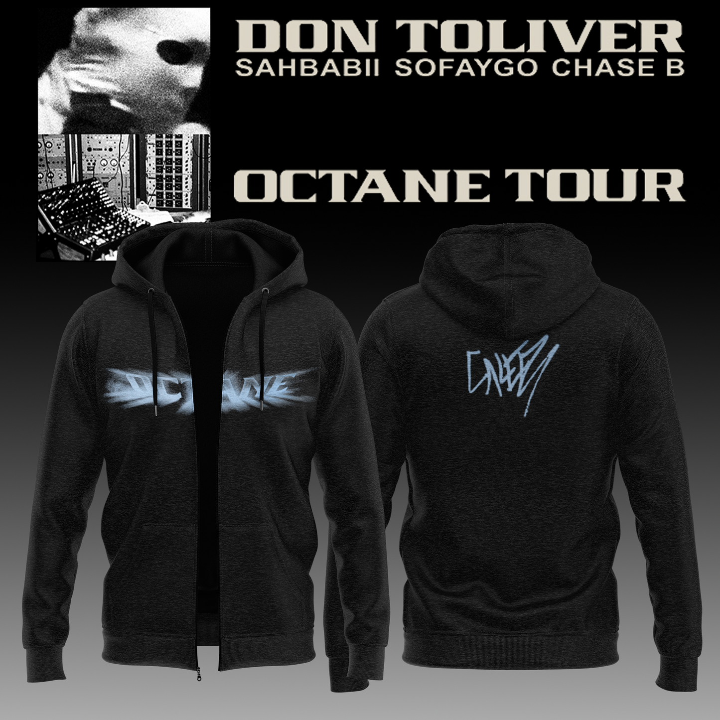 Don Toliver Octane Tour signed ZipHoodie