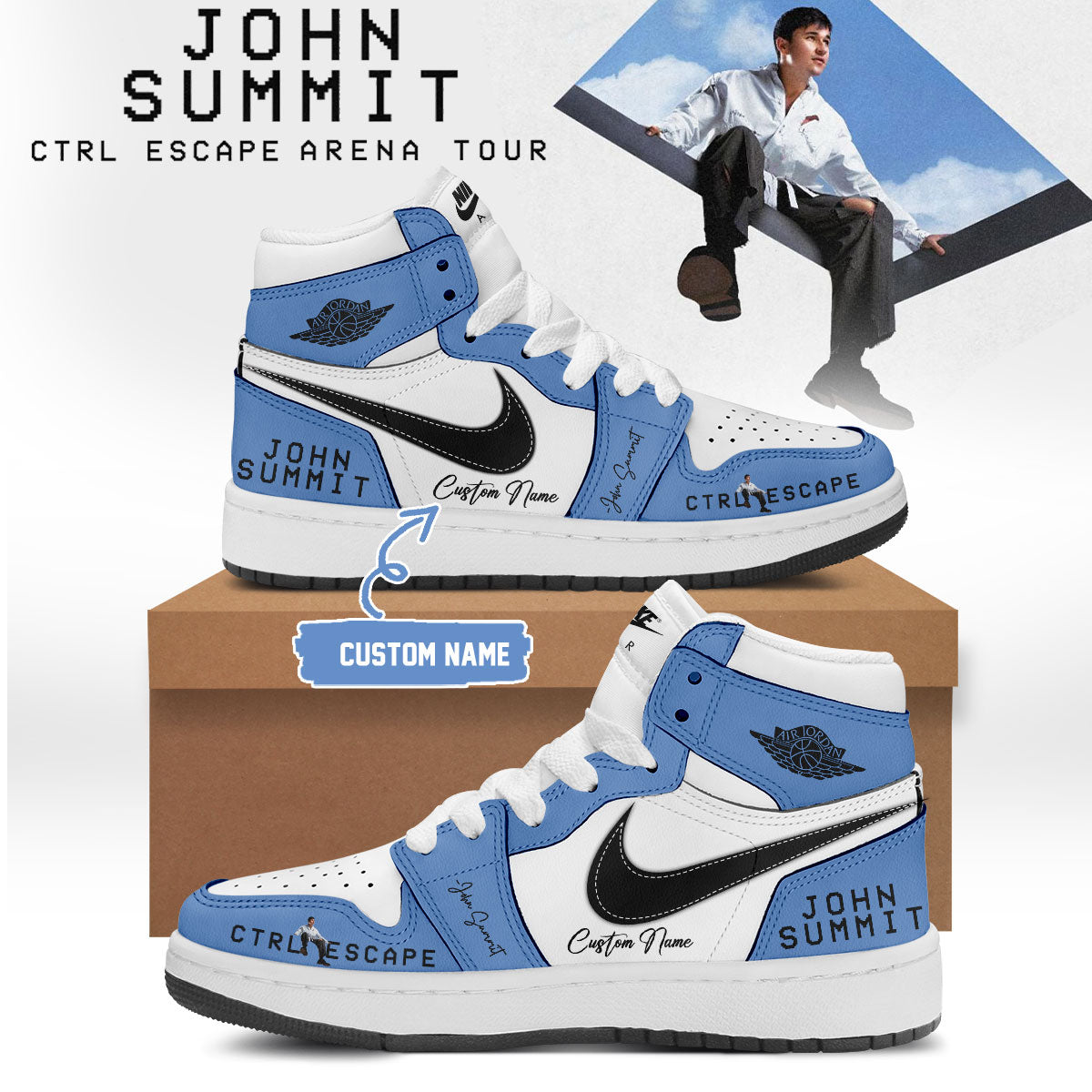 John Summit CTRL ESCAPE Signed Shoes 2
