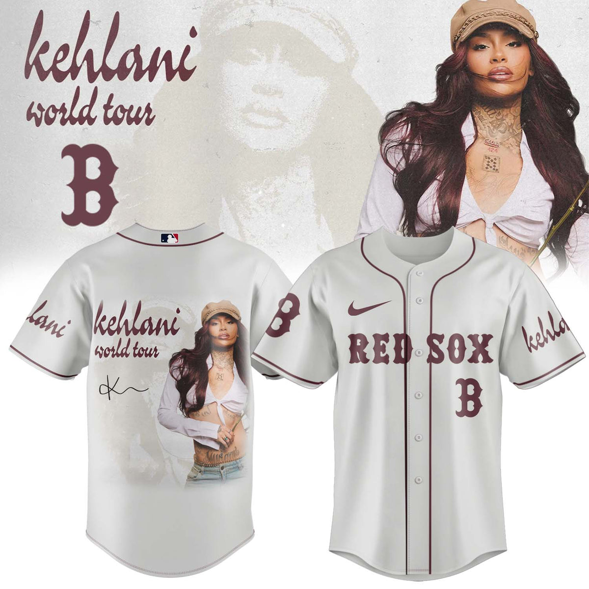 ,MLB X Kehlani World Tour Limited Edition Signature – Jersey 1