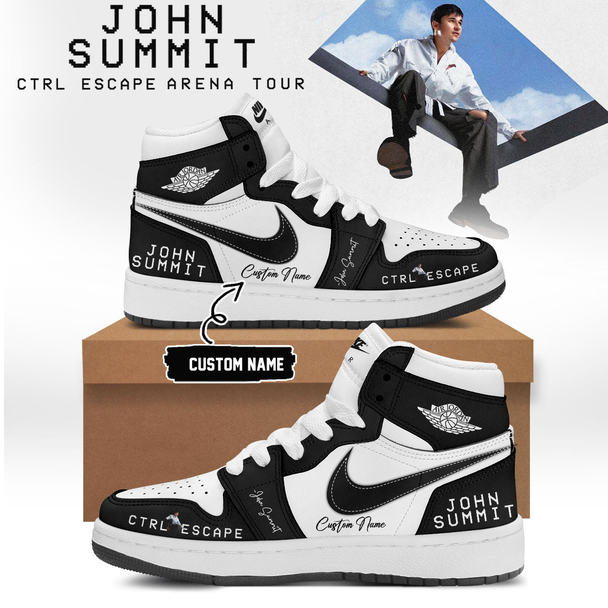 John Summit CTRL ESCAPE Signed Shoes 4