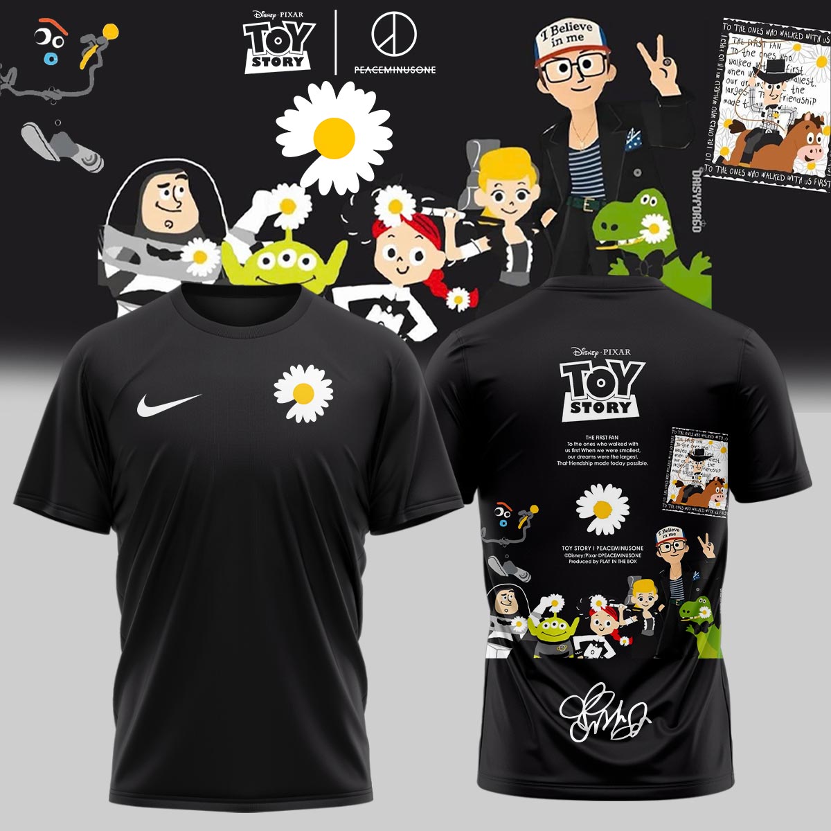 ,.G-Dragon’s PEACEMINUSONE x TOY STORY TShirt