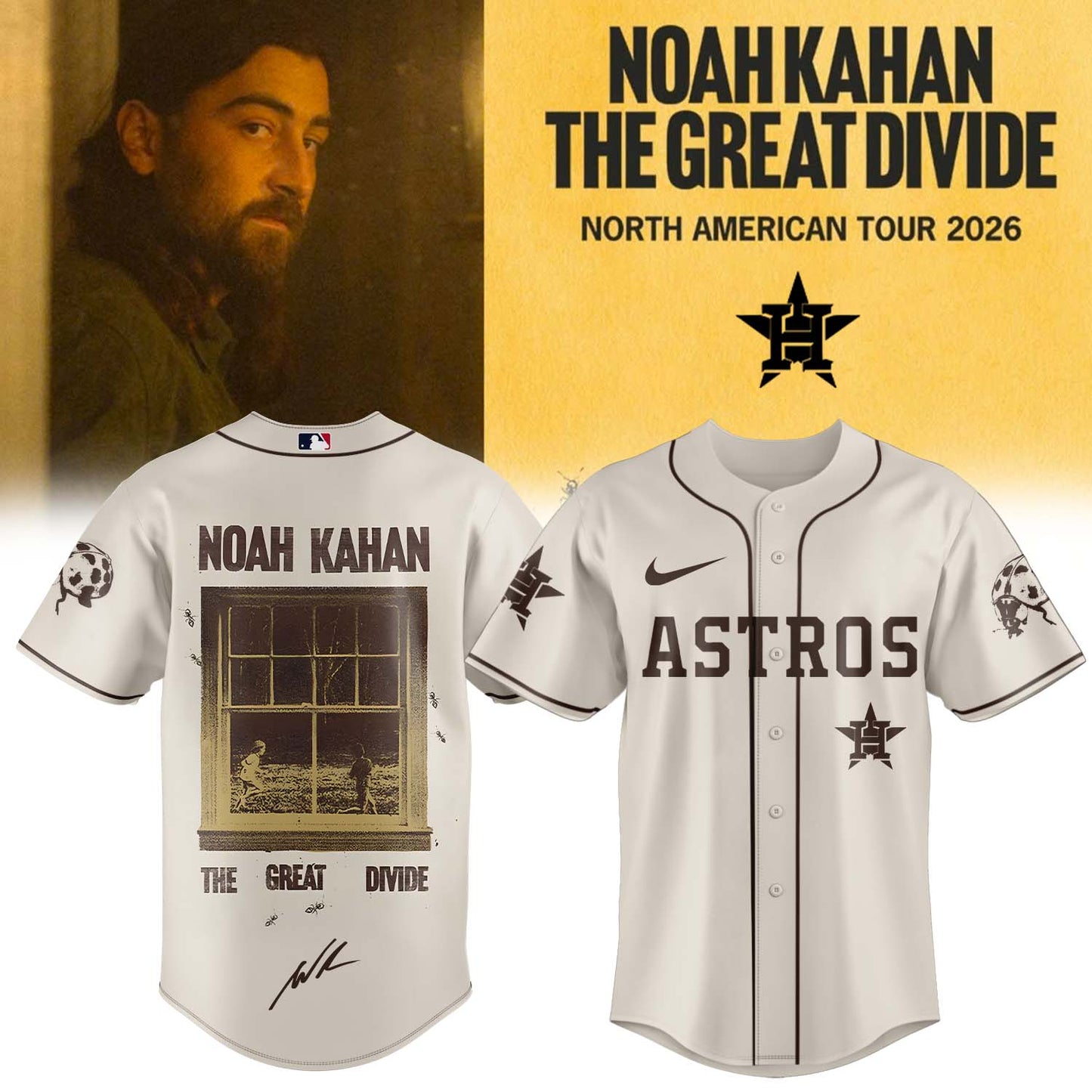 Noah Kahan “The Great Divide: The Last Of The Bugs” Album 2026 Limited Edition Signature – Jersey