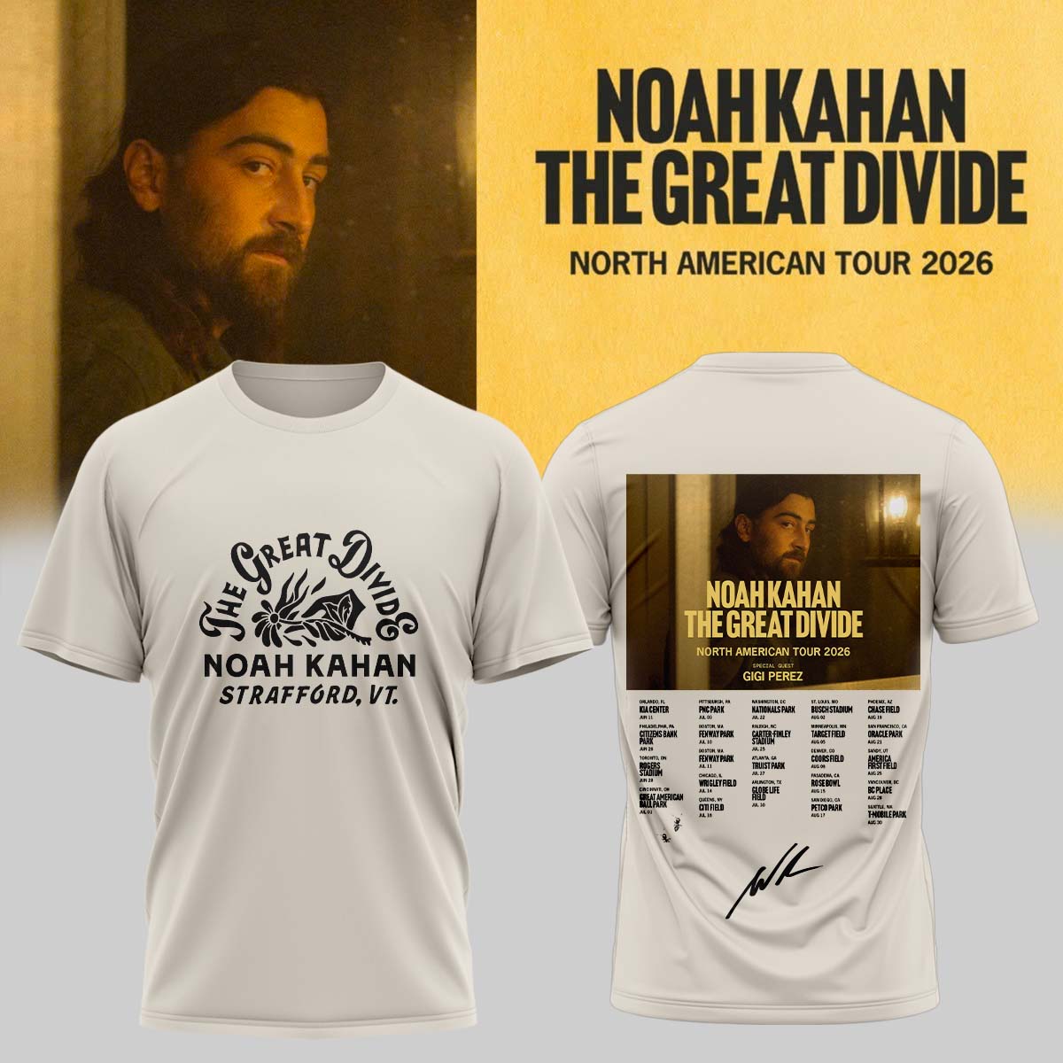 Noah Kahan “The Great Divide: The Last Of The Bugs” Album 2026 Limited Edition Signature – SHIRT