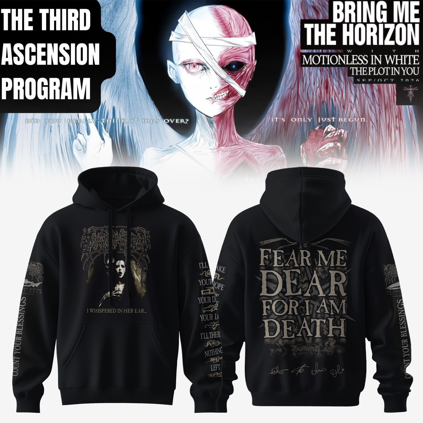 Bring Me The Horizon “The Third Ascension Program 2026” Signature Limited Edition – Hoodie