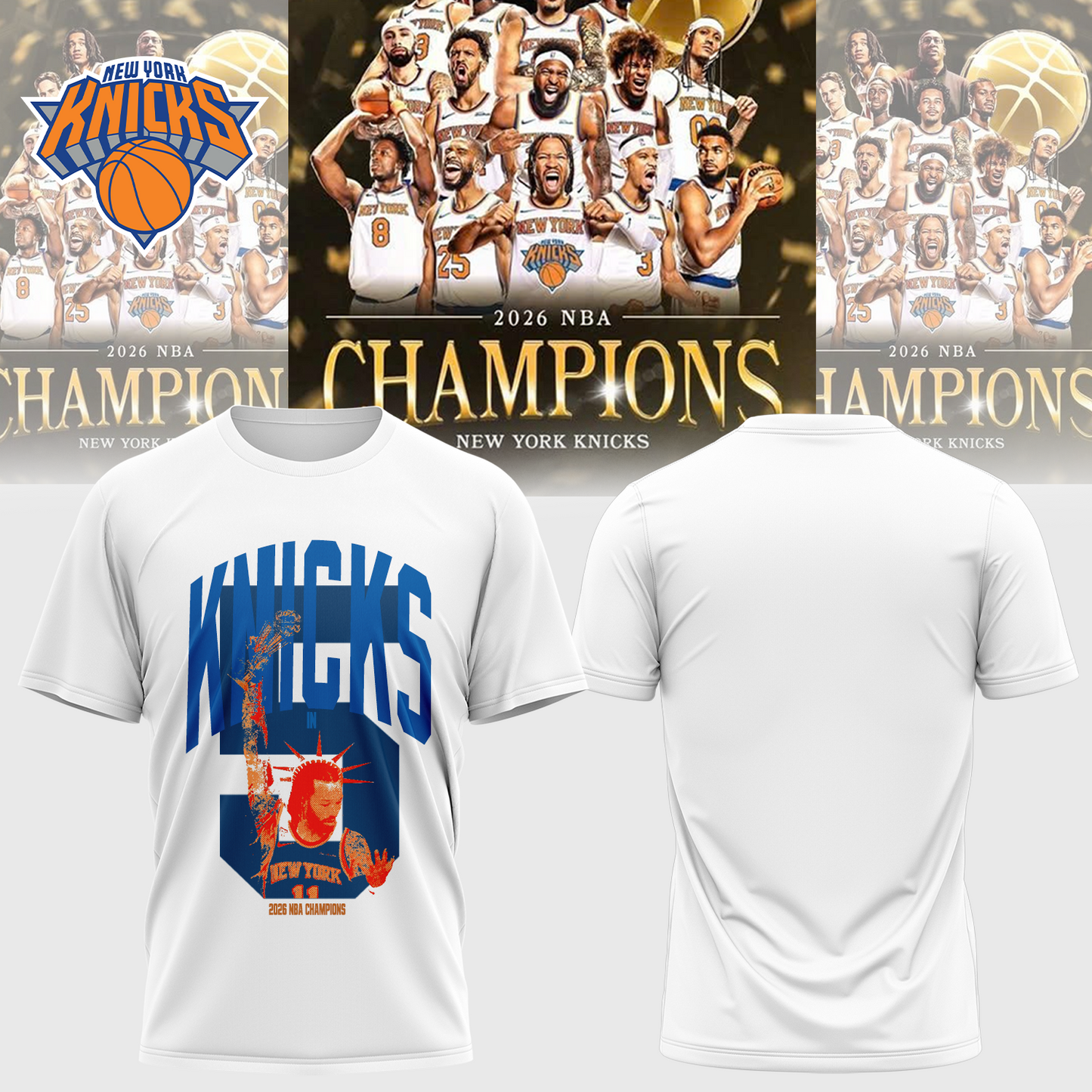 New York Knicks Champions shirt
