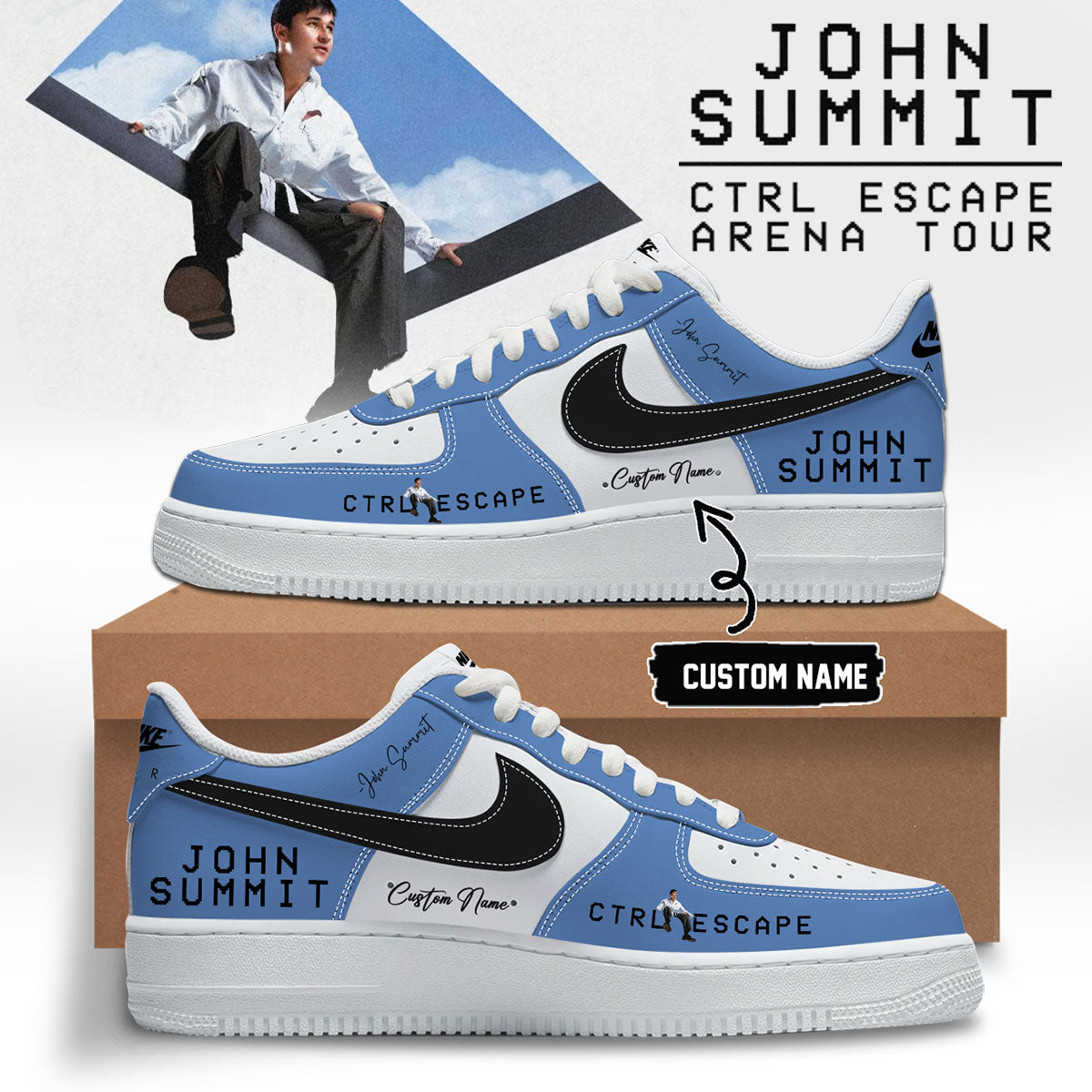John Summit CTRL ESCAPE Signed Shoes 2