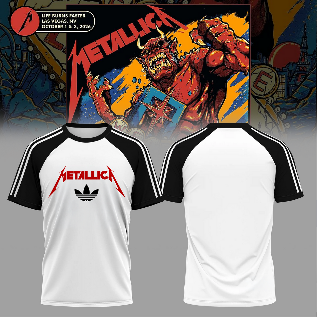 Life Burns Faster, Las Vegas - M72 World Tour T-shirt 10