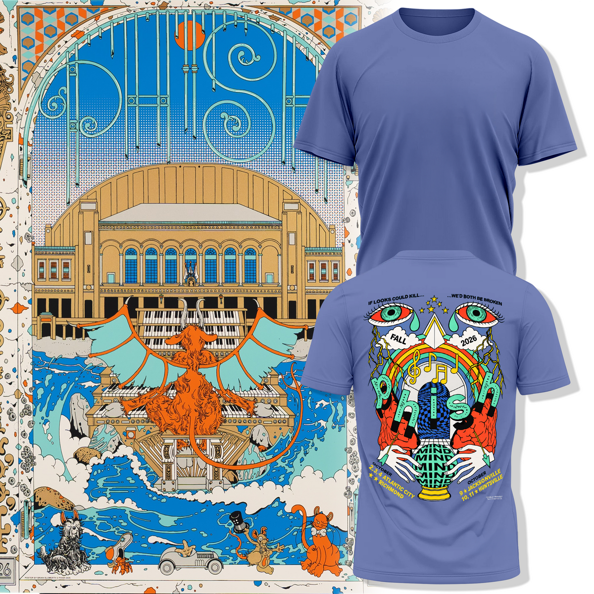 Phish Fall Tour 2026, Atlantic City T-shirt