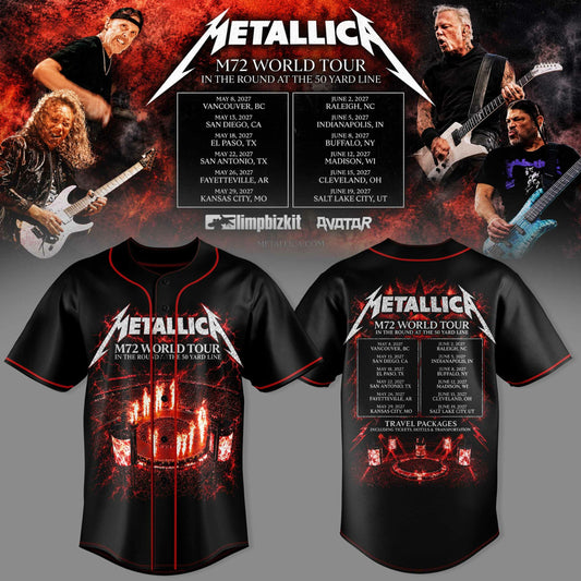 M72 World Tour 2026-2027 3D Graphic Baseball Jersey V2