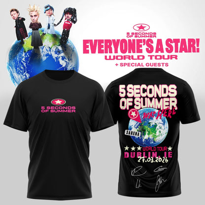 5SOS EVERYONE’S A STAR! World Tour Shirt