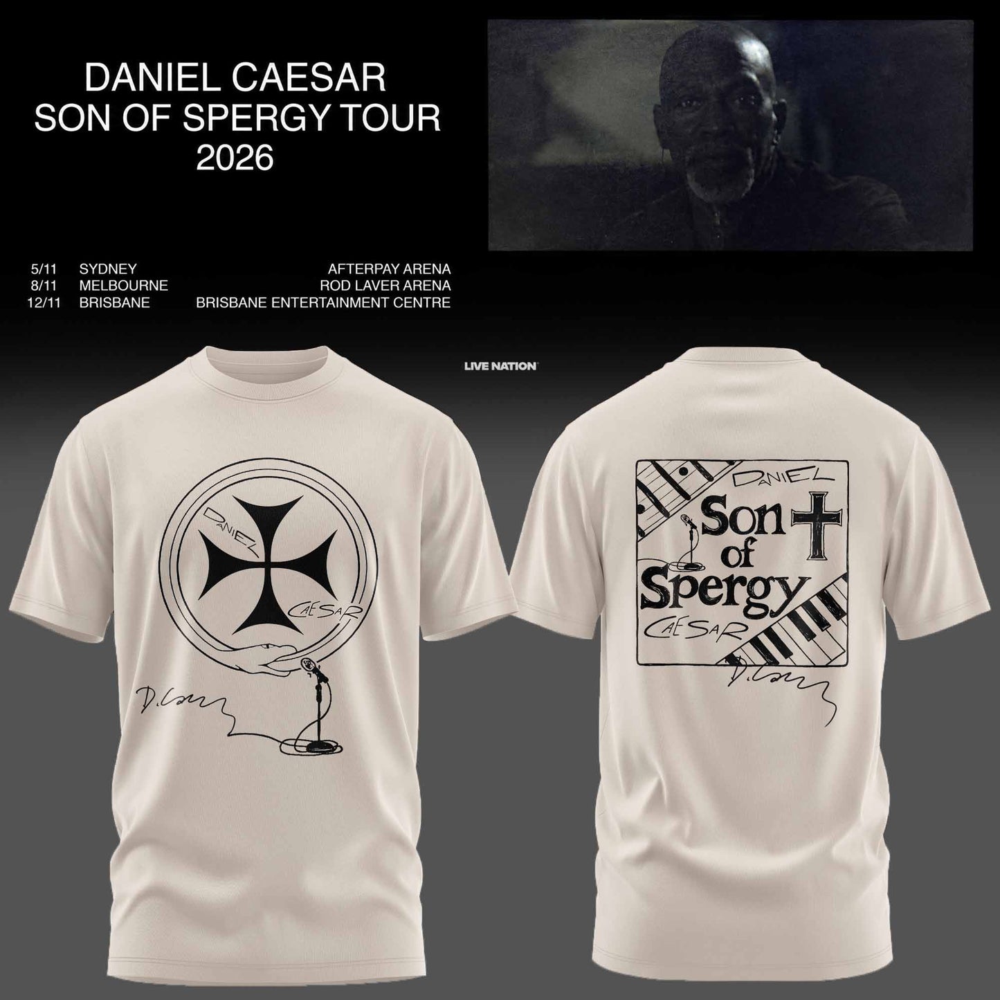 .DANIEL CAESAR – SON OF SPERGY TOUR 2026 TEE