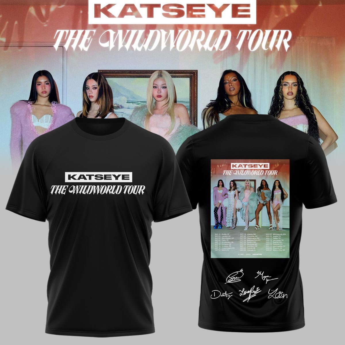 KATSEYE THE WILDWORLD TOUR TShirt
