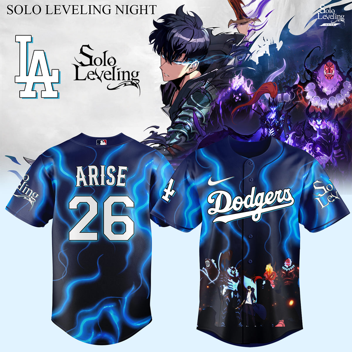 MLB ALL TEAMS x Solo Leveling Limited Jersey