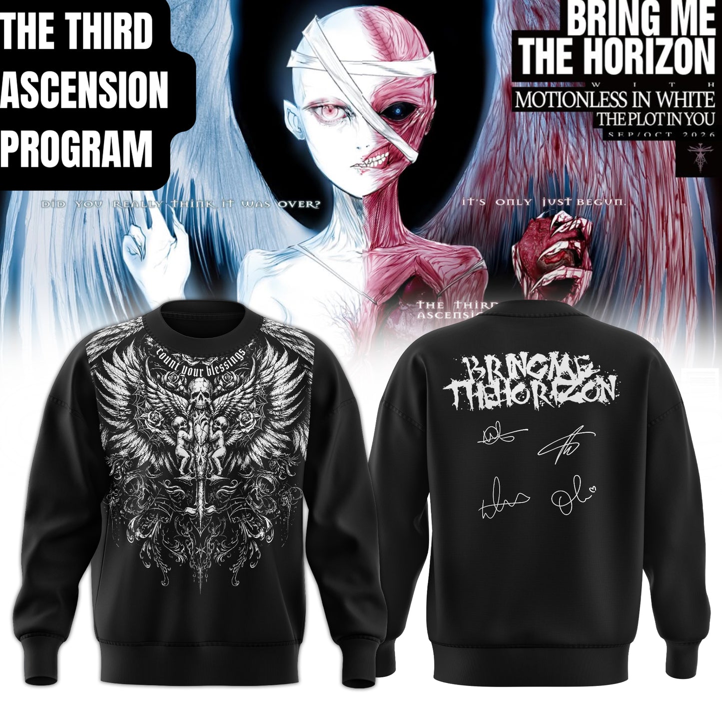 Bring Me The Horizon “The Third Ascension Program 2026” Signature Limited Edition – Sweatshirt