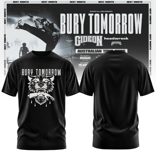 Bury Tomorrow – ‘Will You Haunt Me’ Australian Tour 2026 Limited T-Shirt