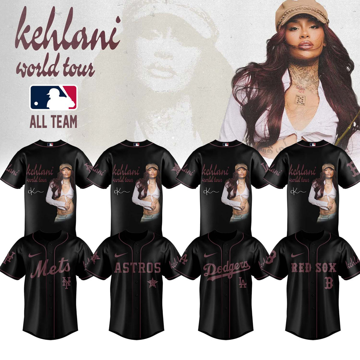 ,MLB X Kehlani World Tour Limited Edition Signature – Jersey 4