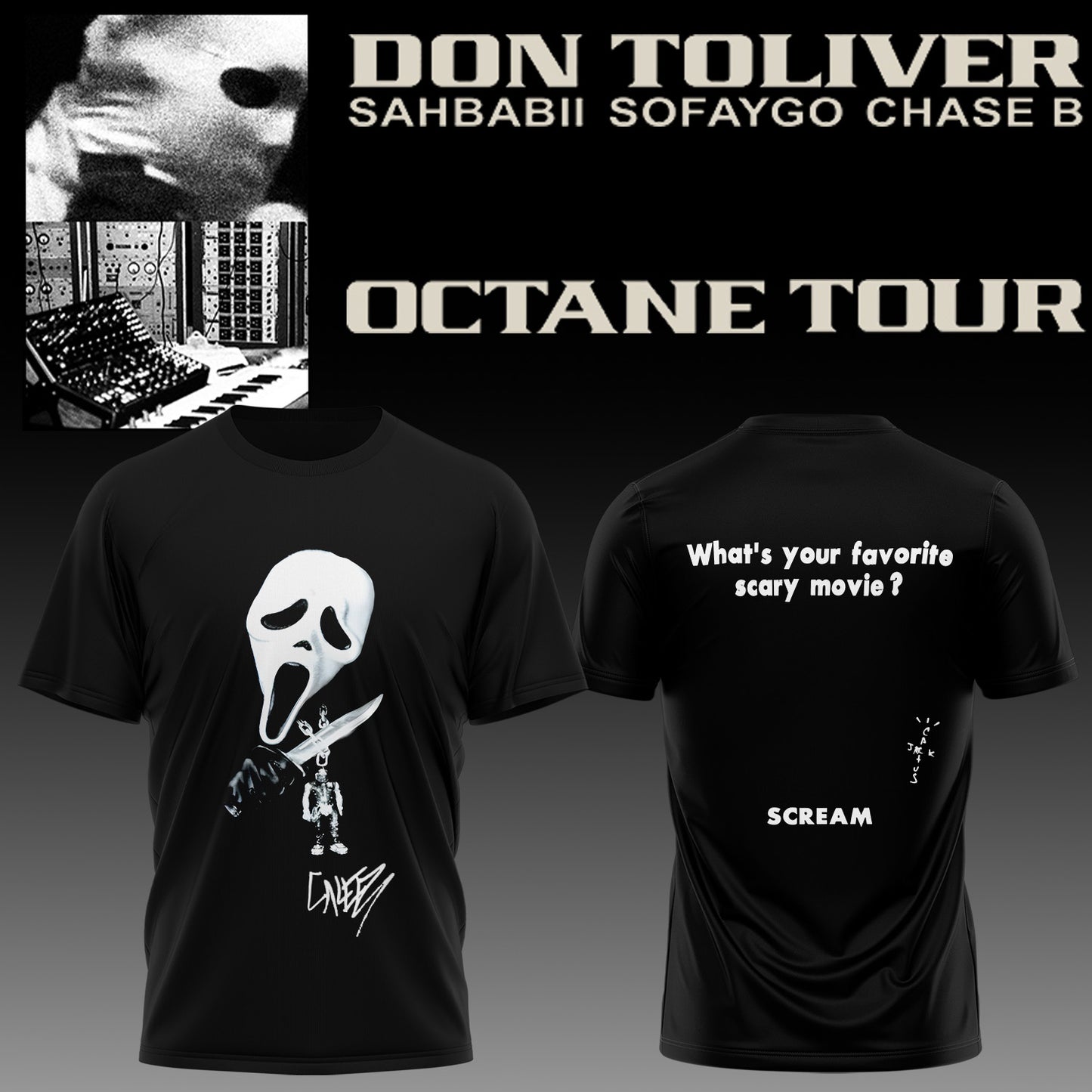 Don Toliver Octane Tour signed Tshirt