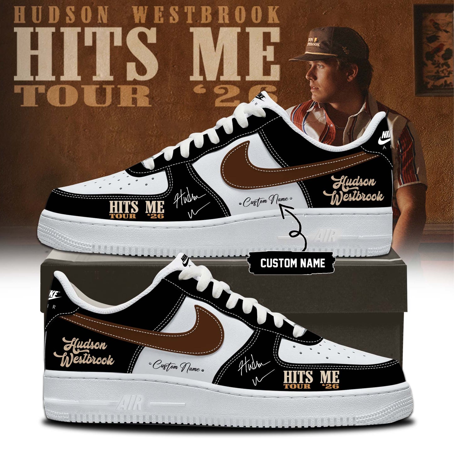 ,,Hudson Westbrook ”Hits Me Tour 2026” Signature – Shoes