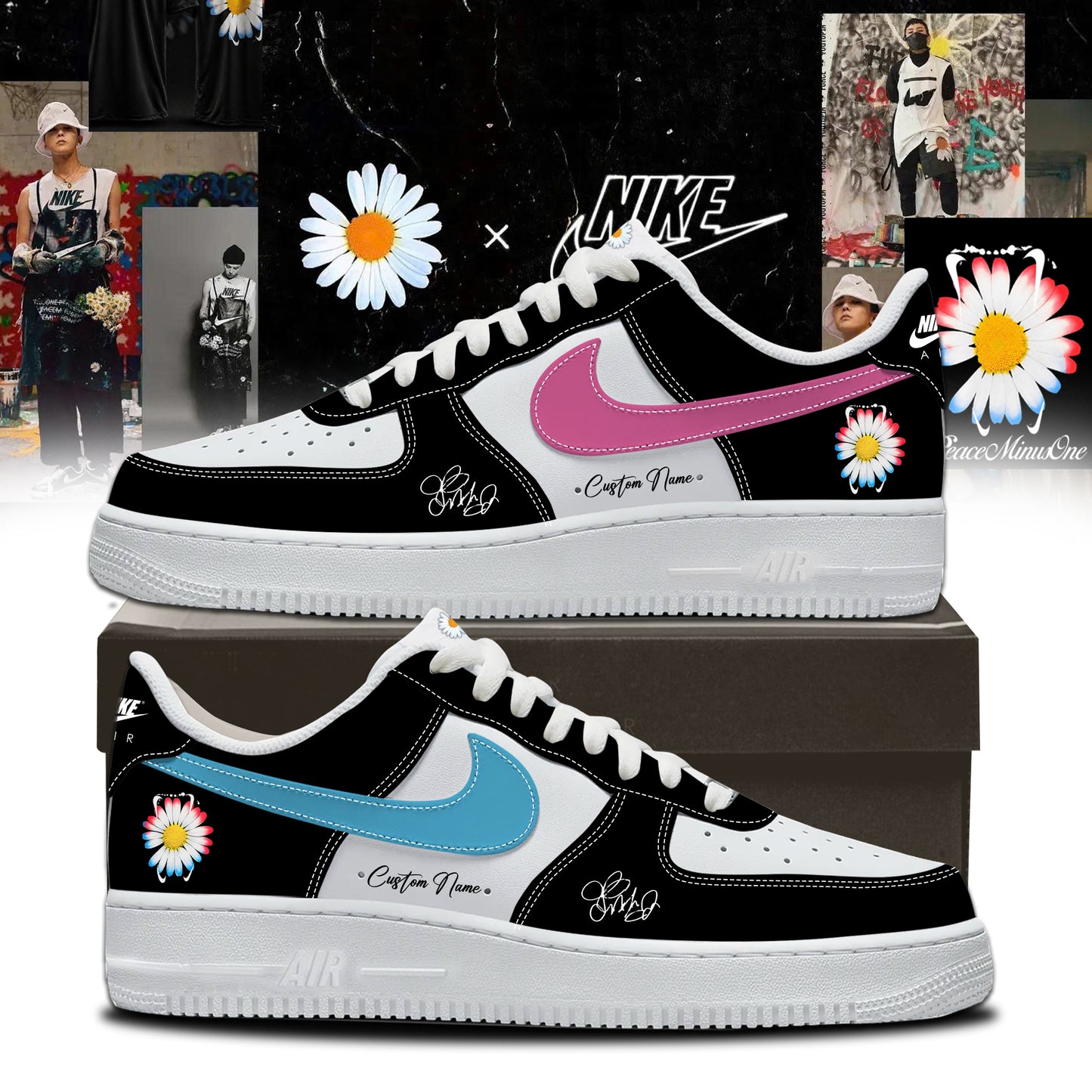 G-Dragon’s PEACEMINUSONE x Nike Shoes 1
