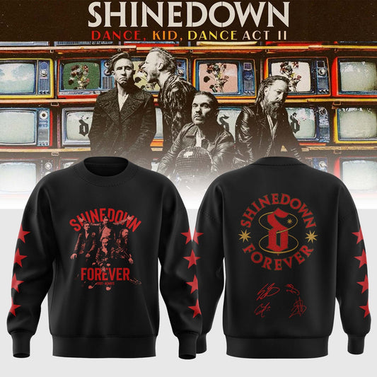 ,,,SHINEDOWN “Dance Kid Dance Act II World Tour” 2026 Signed – Sweatshirt