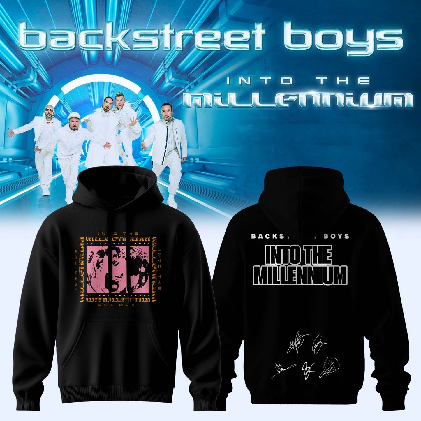 ,.Backstreet Boys ”Into The Millennium” Limited Edition Signature – Hoodie