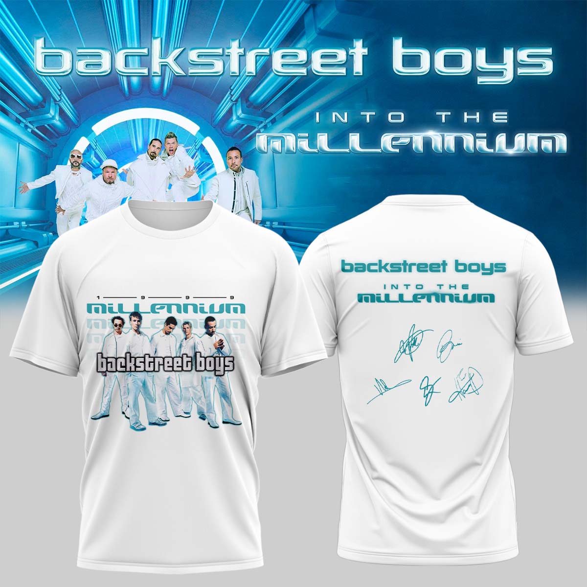 Backstreet Boys ”Into The Millennium” Limited Edition Signature – Tshirt