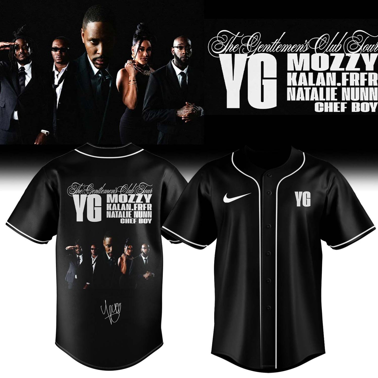 ,,,YG – “The Gentlemen’s Club” . Limited Edition Signature Jersey