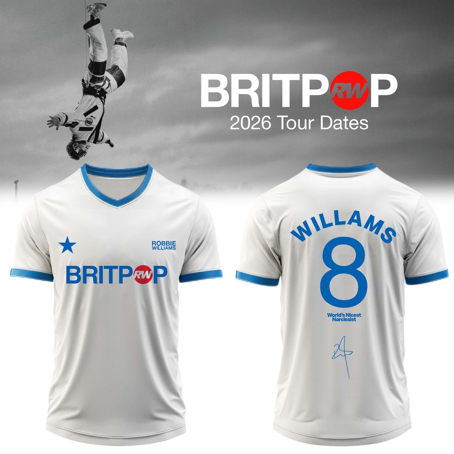 Robbie Williams BRITPOP World Tour Jersey