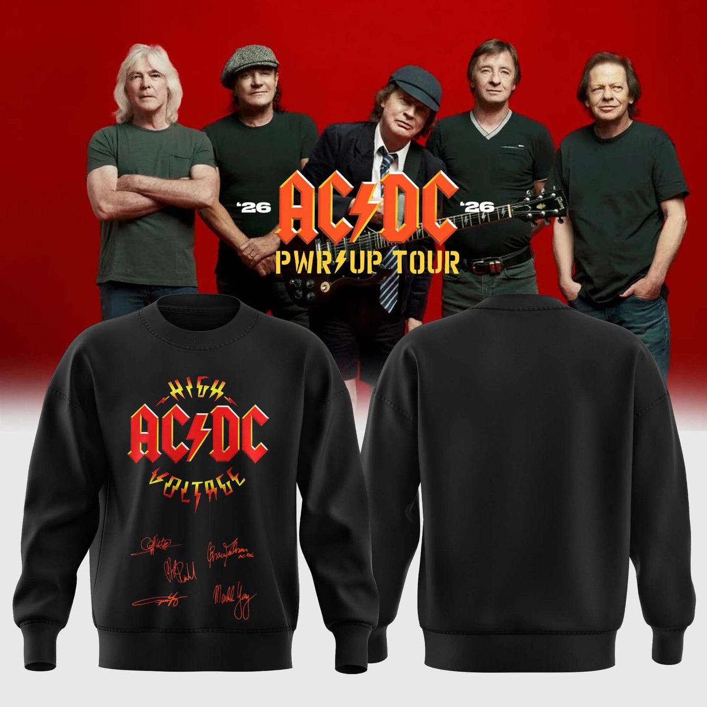 AC/DC ” Power Up Tour ” 2026 – Sweatshirt