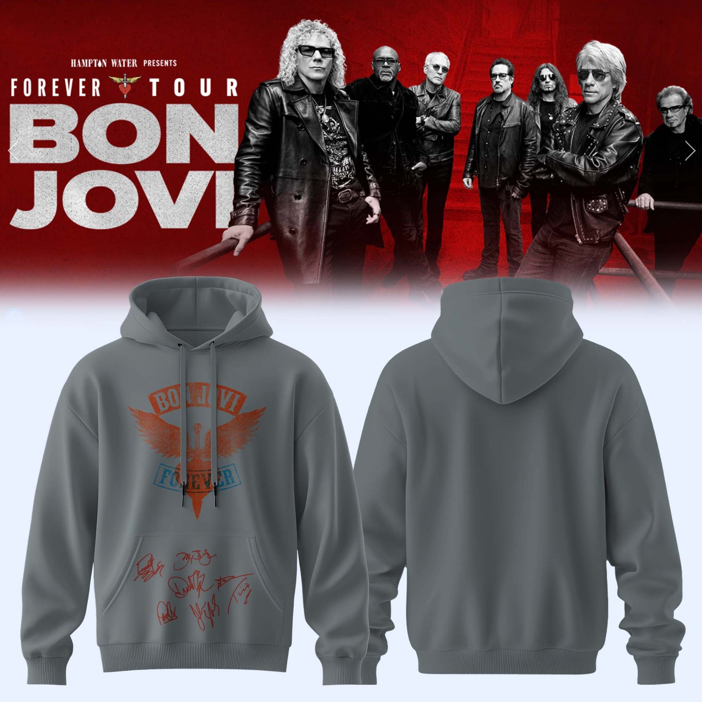 BON JOVI “Forever Tour” Signature Collection Limited Edition – Hoodie