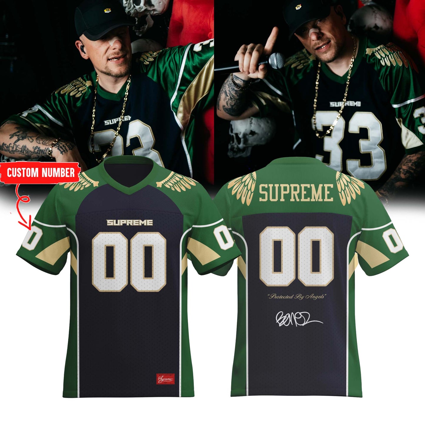 ,Bonez MC Limited Supreme signed Jersey (Custom Number)