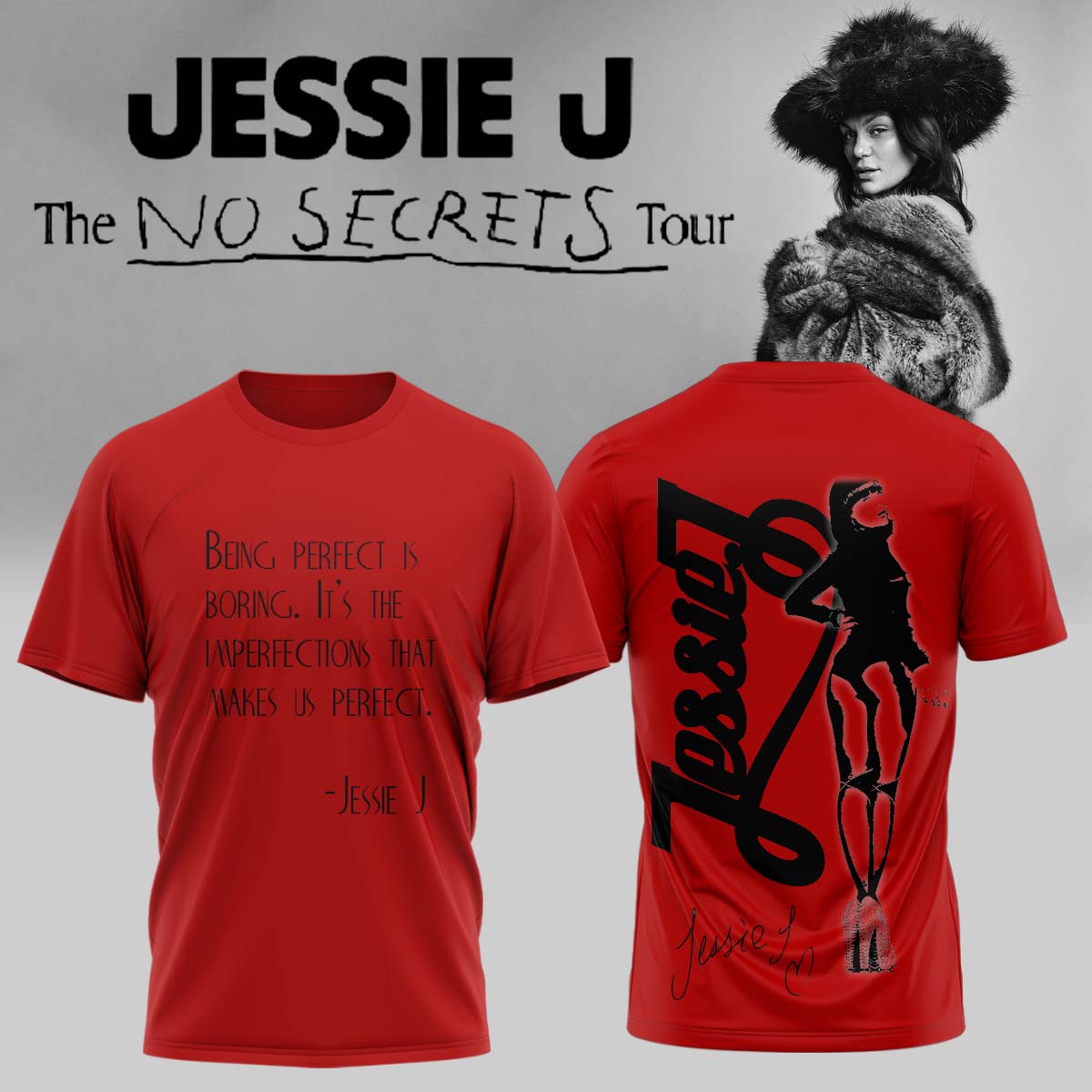 Jessie J “The No Secrets Tour” 2026 – Tshirt 10