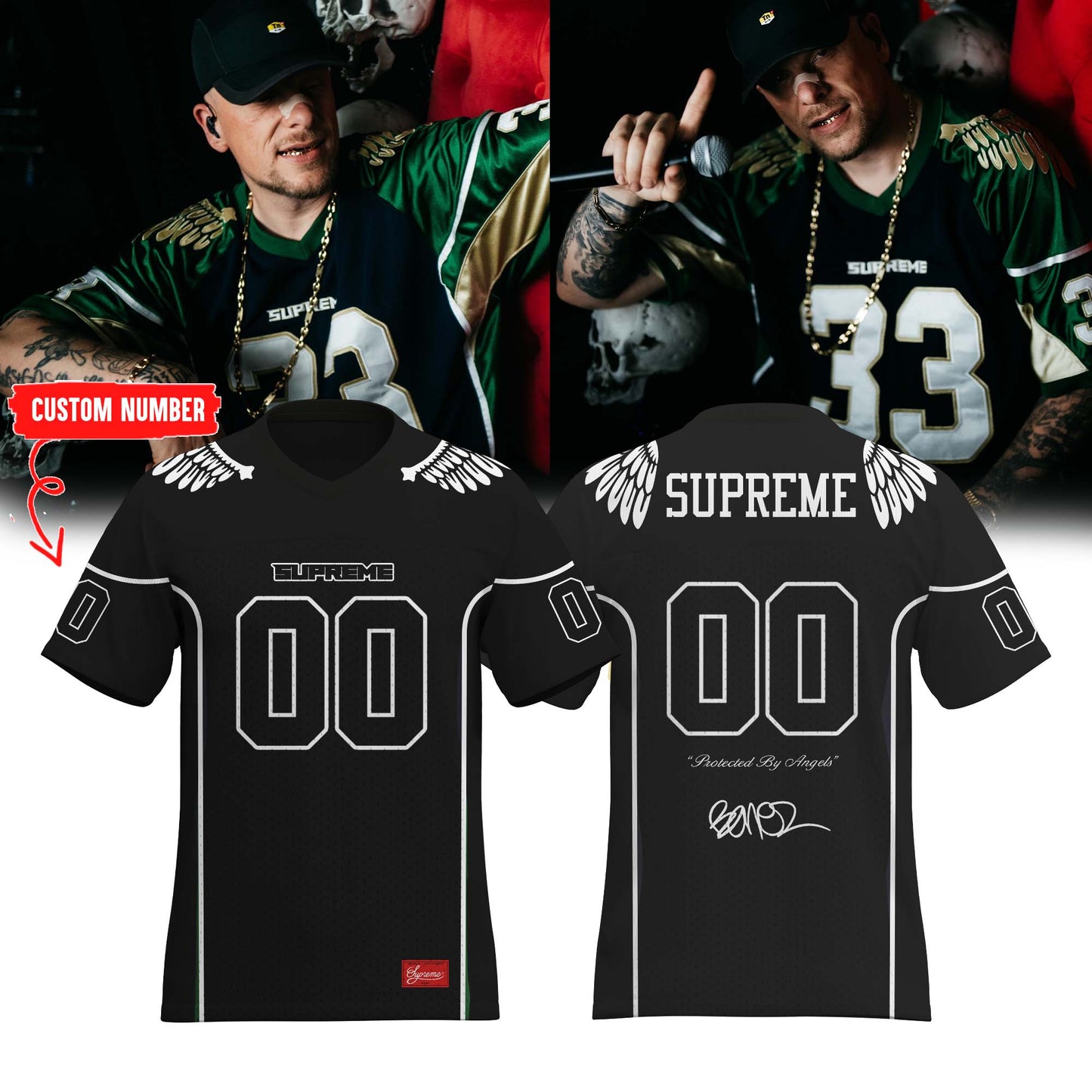 ,Bonez MC Limited Supreme signed Jersey (Custom Number)