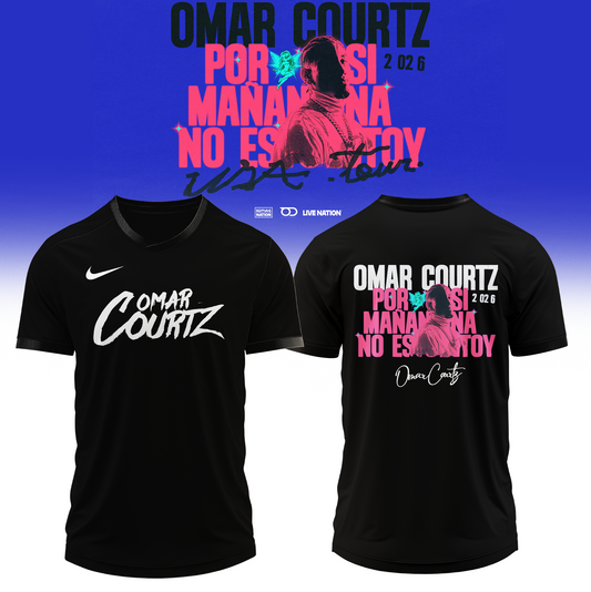 ,,.Omar Courtz “Por Si Mañana No Estoy” World Tour 2026 Signed – Jersey