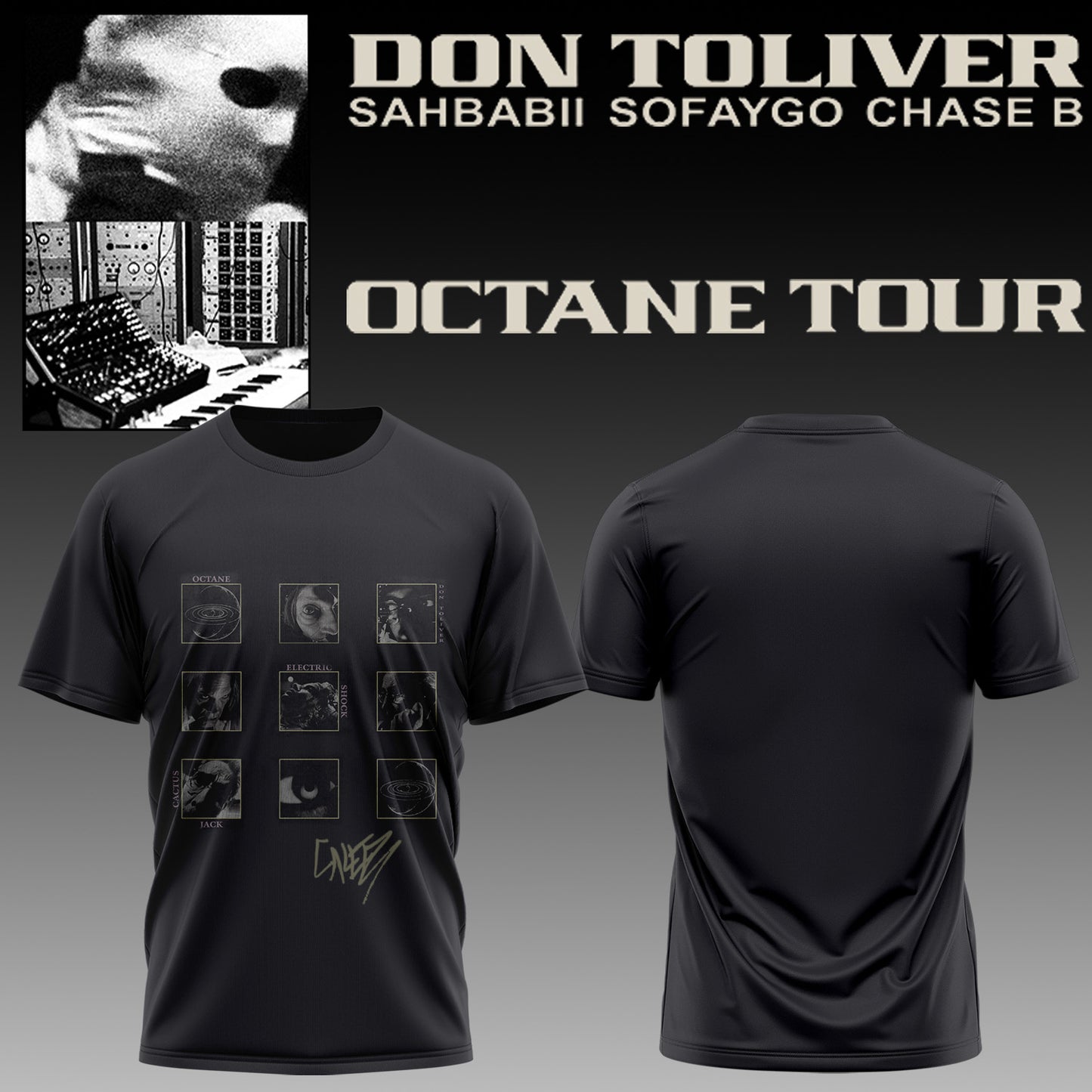 Don Toliver Octane Tour signed Tshirt