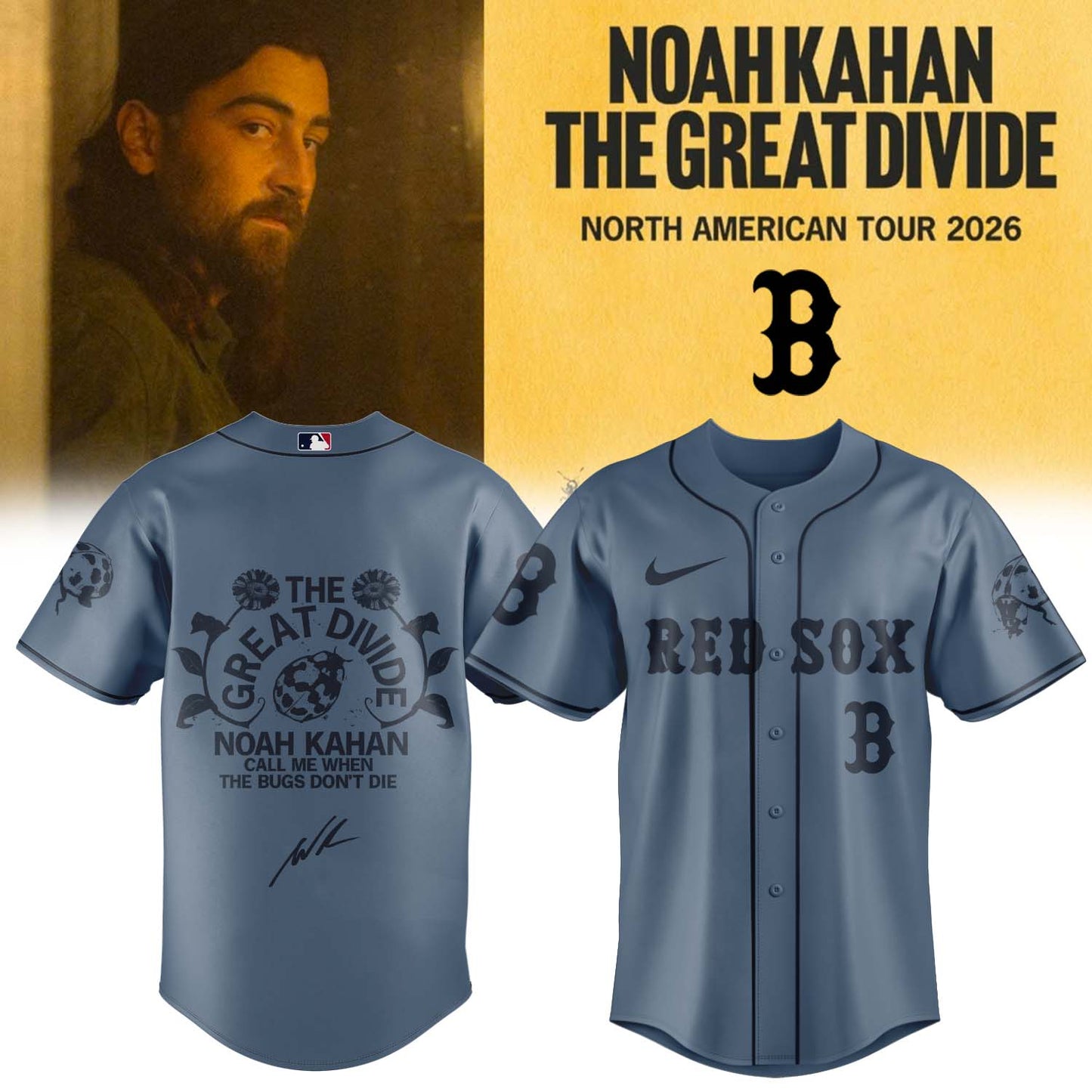 ,,MLB X Noah Kahan The Great Divide Tour Limited Edition Signature – Jersey 5