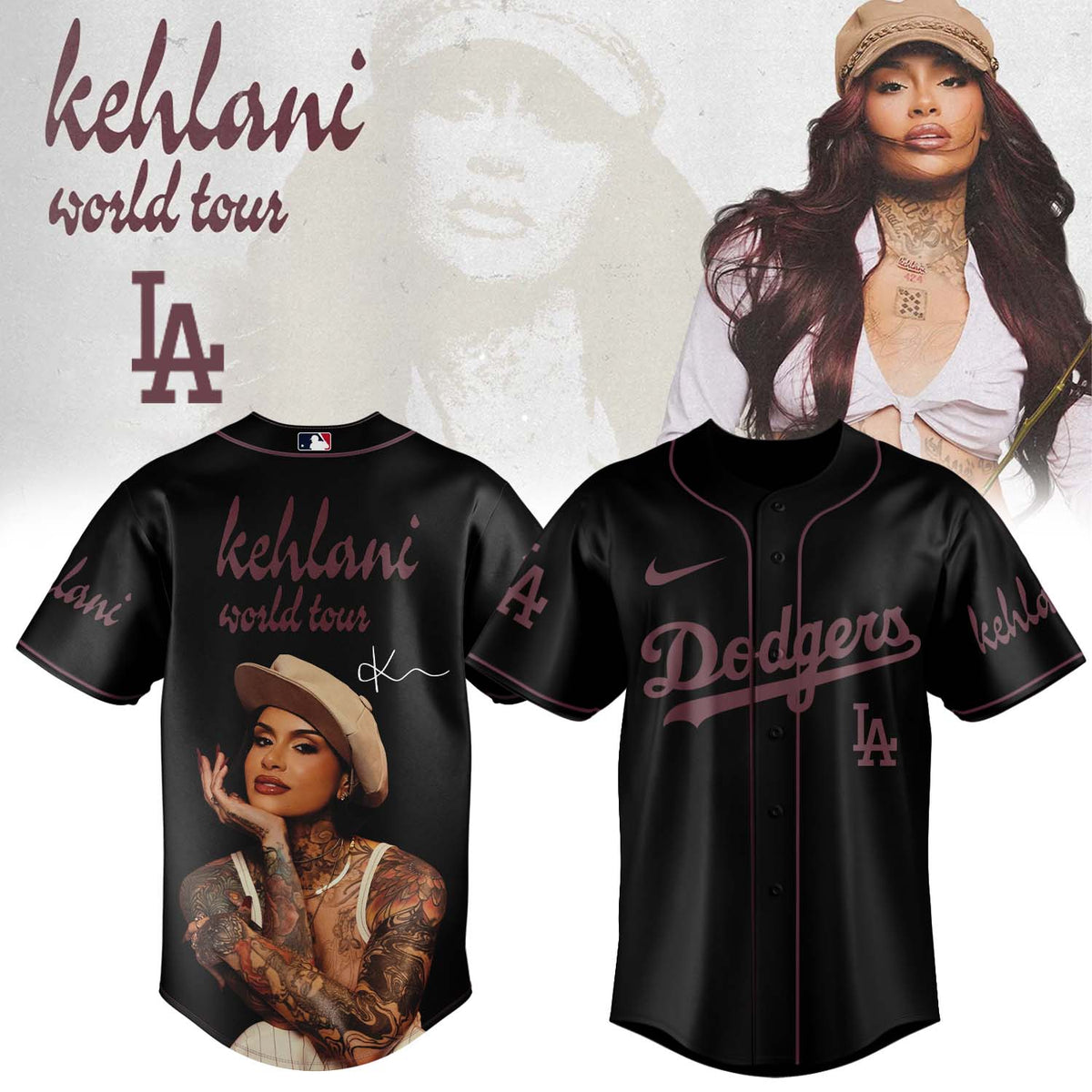 ,MLB X Kehlani World Tour Limited Edition Signature – Jersey 3